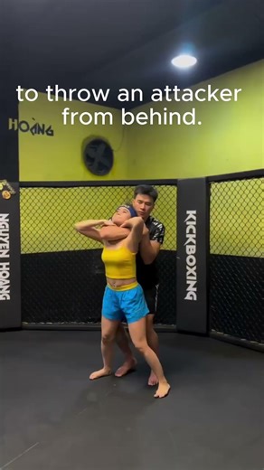 How to throw an attacker from behind #selfdefense #martialarts #technique