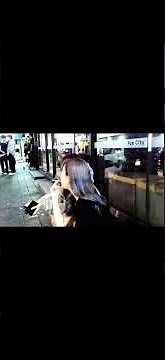 Korea girl smoke spitting