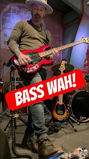 Have you heard a bassist use a wah pedal? Derek Frank leads the groove with his Music Man! #bass