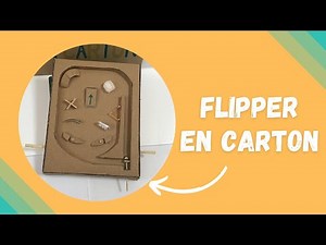 Making a pinball game from cardboard !