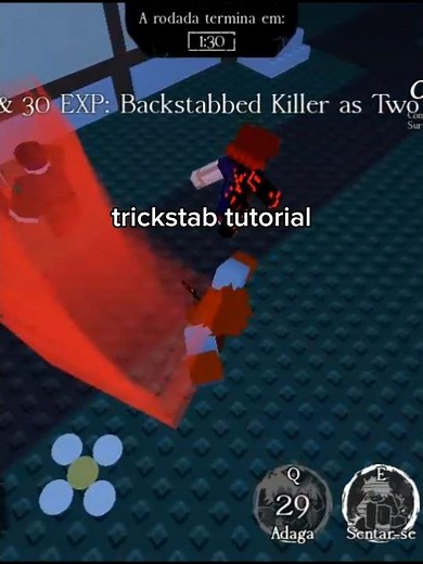 TrickStab tutorial:] #forsaken #roblox #vem2k #twotime #naoflopa