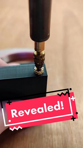 This is VLMP, a vertical linear motion press, aka my heat set insert tool. Printed in @Eryone3d_official dual colour PLA. #3dprinting #smallbusiness #3dprinted