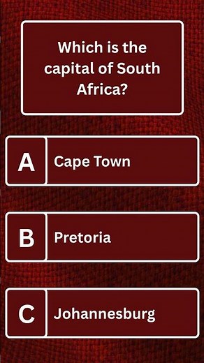 Only 1% Can Answer This 😱 | South Africa Capital Quiz 🇿🇦 | VibeCheck