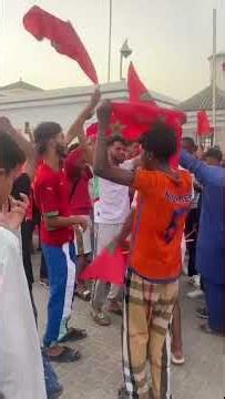 احتفالات المغاربة والموريتانيين بنواكشوط بتأهل اسود الأطلس لربع نهائي كأس العالم 2026