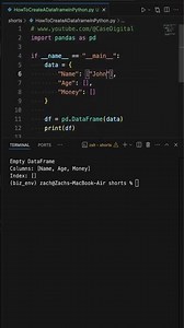 How To Create A Dataframe In Python