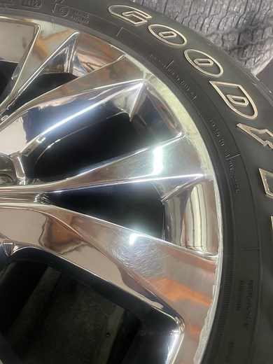 Ford f150 chrome take offs ,one wheel has light curb damage,the rest are in good condition.tires have 20,000 miles on them ,they probably have another 20,000 left on them 895.00 call 931-854-0002 #ford #fordtrucks #fordf150 | Cumberland Creations | Facebook