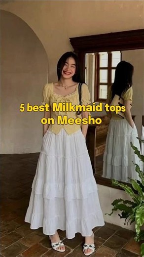 🌸 Cute Milkmaid Tops for Summer! ☀️ #summertops #outfitideas #style #ootd #meeshofinds #viral #fyp