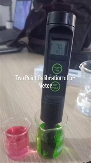 Two point calibration is done in order to ensure accurate pH meter readings #mineralwater #alkalinity #milwaukee #pakistan #water