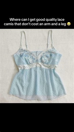 Where can I get reasonably priced lace camis! #lacecami #y2kstyle #coquetteaesthetic #fashioninspo