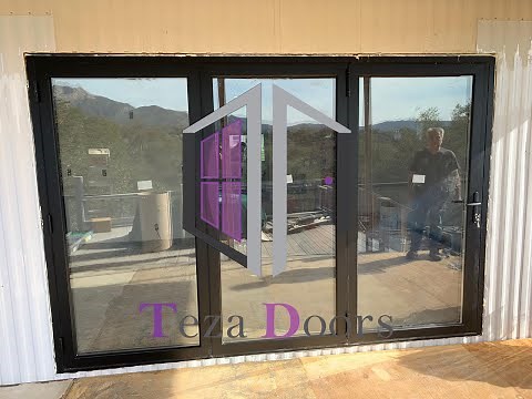 TEZA DOORS | TEZA 75 SERIES BIFOLD DOOR | 108" X 80" | 3 PANELS