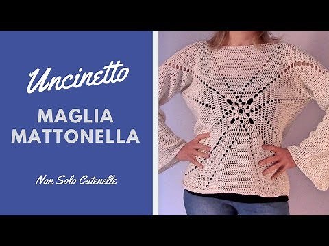 Maglia di cotone all'uncinetto facile da fare - tutte le taglie