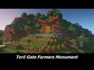 💥MINECRAFT: Torii Gate Farmers Monument Minecraft Ninja