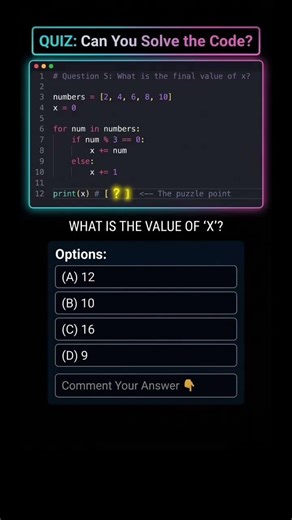 Can you solve the code || what is the value of X || #python #programming #codepython #kumar_coder