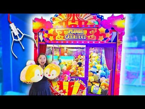 This GIANT Claw Machine almost Guarantees a WIN!