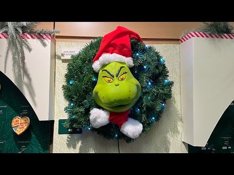 Hallmark 2024 The Grinch Wreath Animatronic In-Store Demonstration