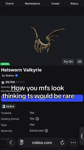 Limited Edition Valkyrie in Roblox: Don’t Miss Out!