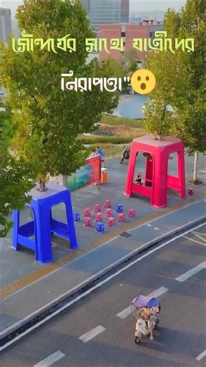 Passenger safety with beauty #viralvideo #viraldesigns #smartarchitecture #publicart