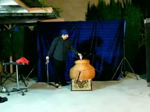 Katia Snake Charmer Belly Dancer performing hindu basket with Rafael in Los Angeles, CA