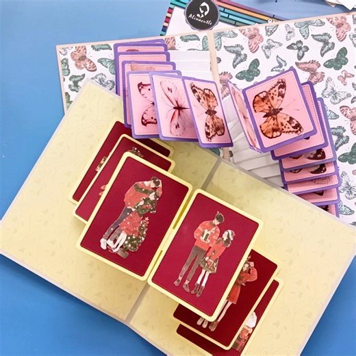 Alina | 👏👏NEW RELEASE Accordion Pop-up photo album card metal die cut Tutorial short video: https://youtu.be/xMlciLETU-E Later we will post long... | Instagram
