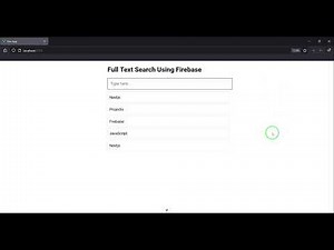 Firebase Full-Text Search