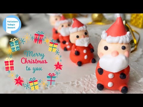 簡単！材料2つ！メレンゲクッキーの作り方！クリスマスにかわいいプチサンタ Xmas Meringue cookies