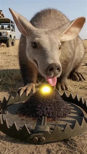 Will the Aardvark Brave the Trap for an Ant Ball? Shocking Wildlife Moment!#Aardvark #Wildlife #Trap