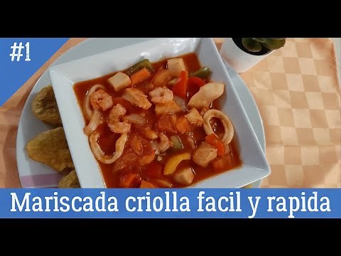 Como hacer Mariscada criolla|| Fácil y Rápido.