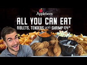 I BROKE APPLEBEE'S ALL YOU CAN EAT (I Can't Believe This Happened) | AYCE Chicken Wings & Shrimp