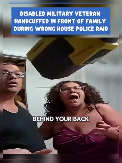 Disabled Military Veteran Handcuffed in Front of Family During Wrong House Police Raid #cops #police #copsoftiktok