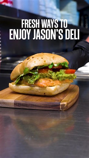 It's National Sandwich Month and you know we know how to celebrate here at Jason's Deli. Freshly sliced meats, cheeses, and crisp produce piled high on every sandwich. Enjoy deli-icious favorites featuring: 🍣 Wild Salmon-Wich 🥑 Chipotle Chicken & Avocado Panini 🦃 Amy's Turkey-O 🥪 California Club Which sandwich is your favorite? | Jason's Deli