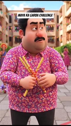 Maya Ka Garba Challenge 💃 | #shorts #3dcartoon