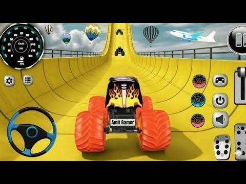 Monster Truck Crazy Mega Ramp Racing 3d - Ultimate Stunts Racing - Android Gameplay