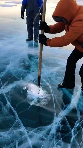देखिए बर्फ की नीचे की मछली कैसे पकड़ी 🦈🦈🦈 how to fishing in ice river