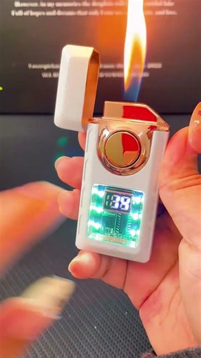 Unique Fidget Spinner Pocket Lighter with LED Lighting – Spin, Light & Relax!