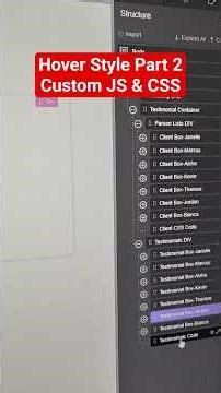 From Design to Code – Watch Part 2 of the Testimonial Hover Reveal Build!