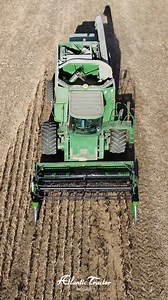 Classic combine, modern precision. Herr Hope Farm’s 1994 9500 with the Ag Essentials Kit cutting double-crop soybeans on a 15' head. | Atlantic Tractor