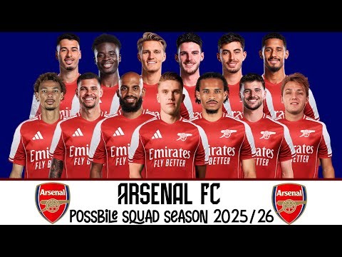 Arsenal FC Possbile Squad 2025/26 | Arsenal FC Possible Squad With Current Transfer Rumours