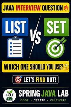 Java Interview Question - List vs Set in Java #javainterview