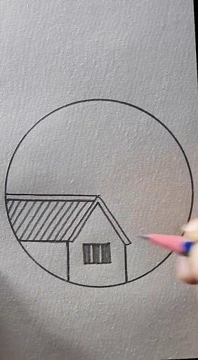 Circle art drawing💖 #rongdhonuartanddrawing #drawing #art #scenerydrawing #draw #artwork