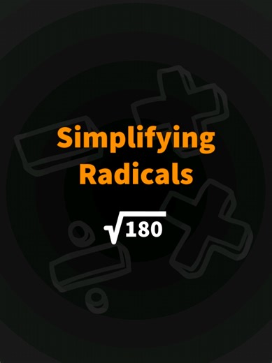 Simplifying radicals can help a lot in the long run! #algebra #math #tutor