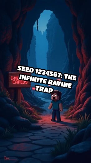 ⚠️MINECRAFT: Seed 1234567: The Infinite Ravine Trap