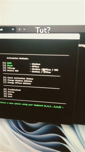 Windows activated with power shell cmd