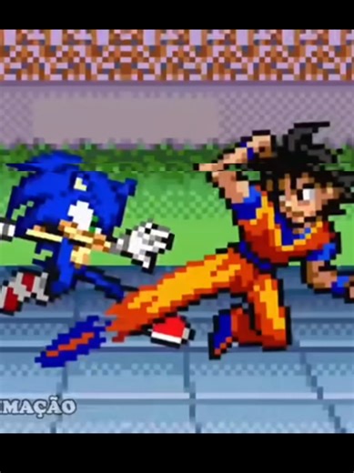 Sonic vs goku part 1 #dbz #sonicthehedgehog #anime #goku #dragonball