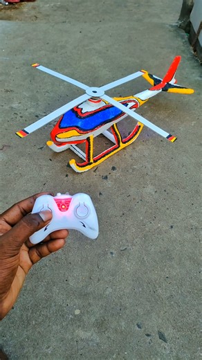 RC Helicopter Made With Thermocol | Home-made Helicopter #short #viral #video