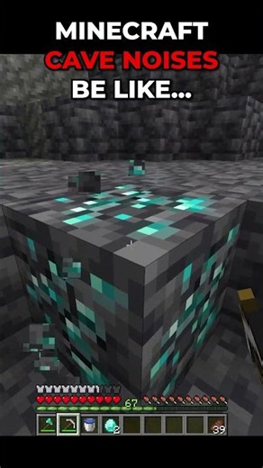 Minecraft Cave Noises are SCARY #shorts