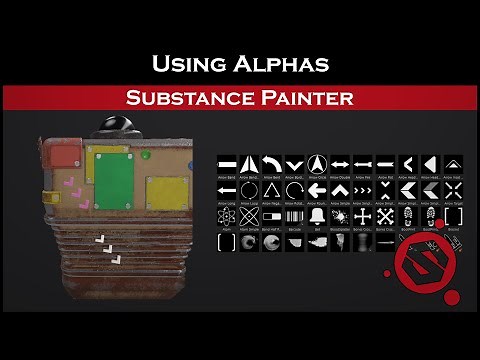 Substance Painter Tutorials (How to use alphas)