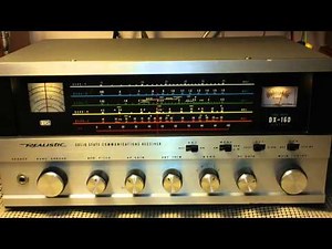 Realistic DX-160 Shortwave Receiver 40 Meter 8-31-11 Nighttime SWL