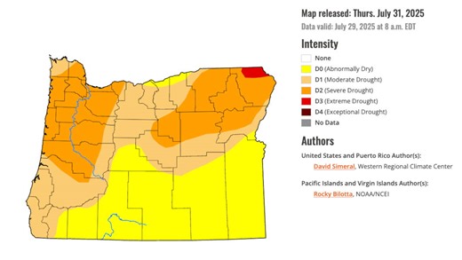 Governor Kotek declares drought emergencies in Douglas, Morrow and Douglas counties, for a total of 5 Oregon counties so far