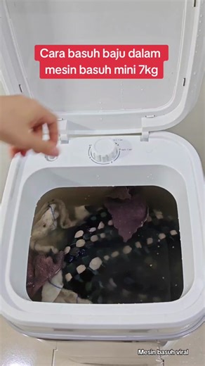 Tutorial Guna Mesin Basuh Mini 7Kg