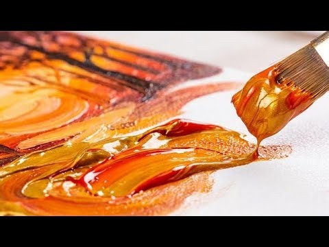 Paint an Autumn Forest Path at Sunset 🍂🌅 | Easy Acrylic Painting Ideas for Beginners